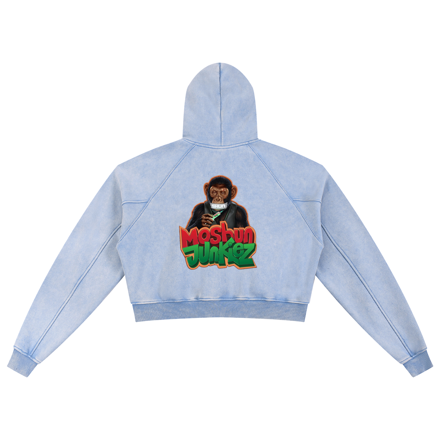 Snow Washed Cropped Hoodie