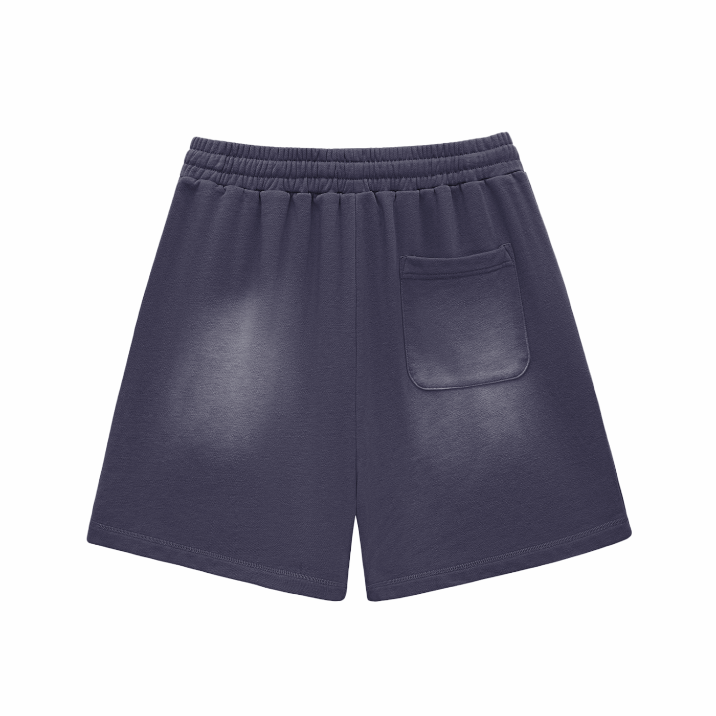 Sun Fade Raw Edge Cotton Shorts
