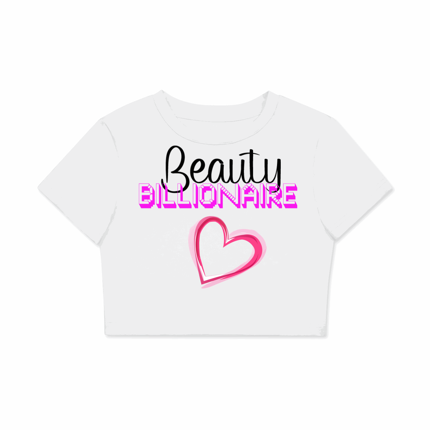 Women's Fitted Beaty Billionaire Crop Tee | Bodycon T-Shirt