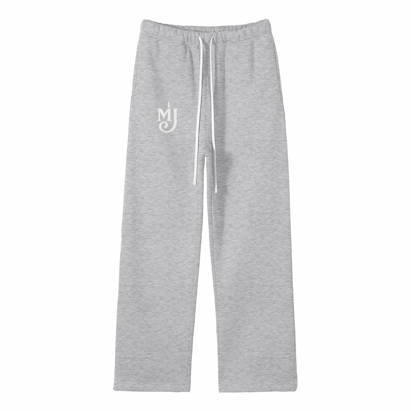 Streetwear Unisex Solid Color Fleece Straight Leg Pants