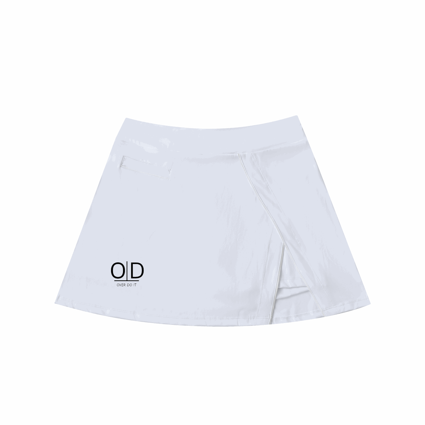 High-Waist Pocketed A-Line Skirt