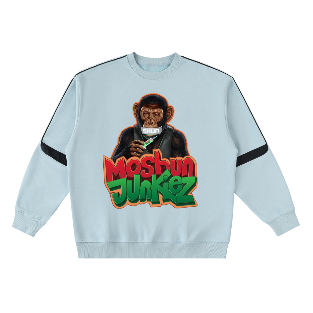 Oversized Crewneck Taped Sweatshirt