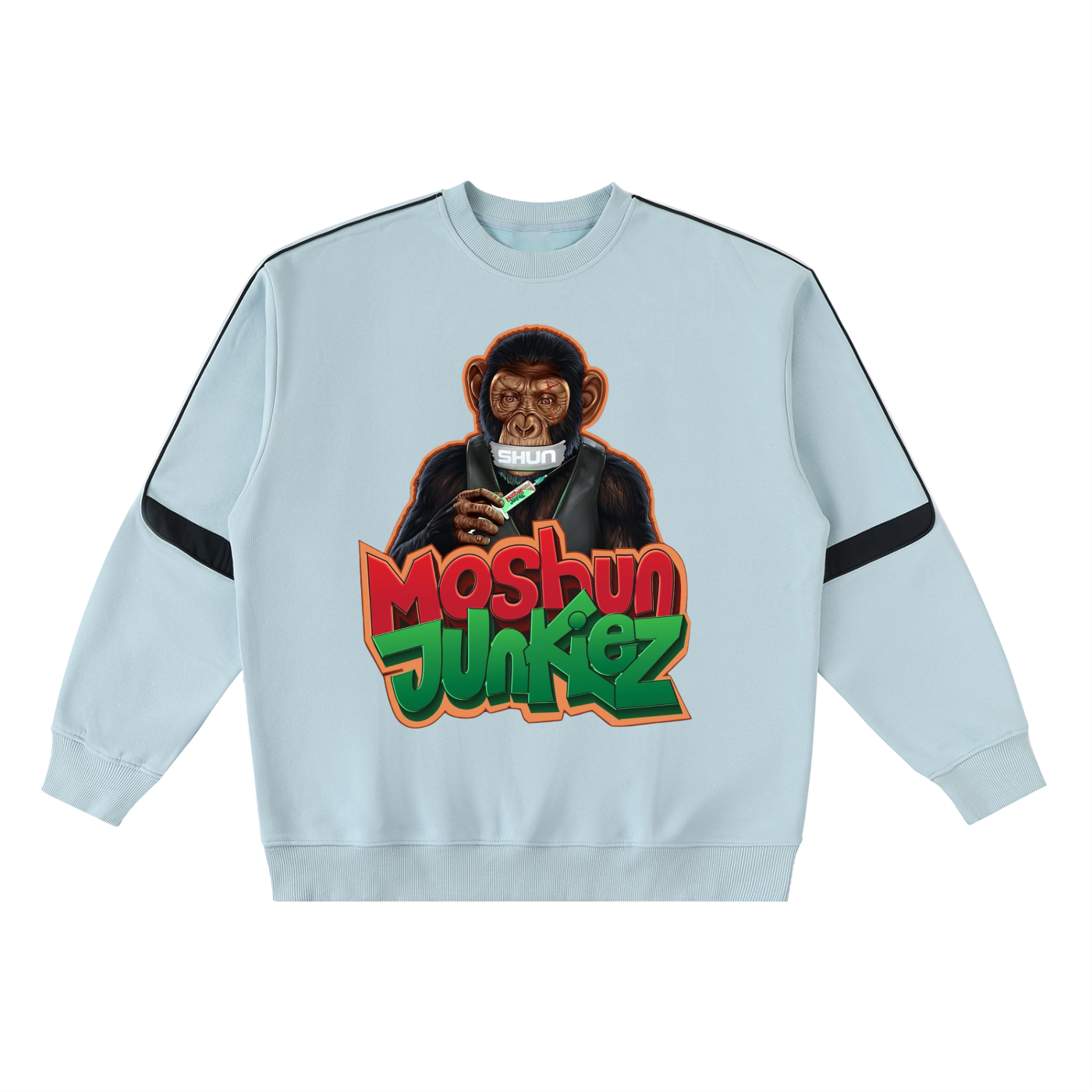 Oversized Crewneck Taped Sweatshirt