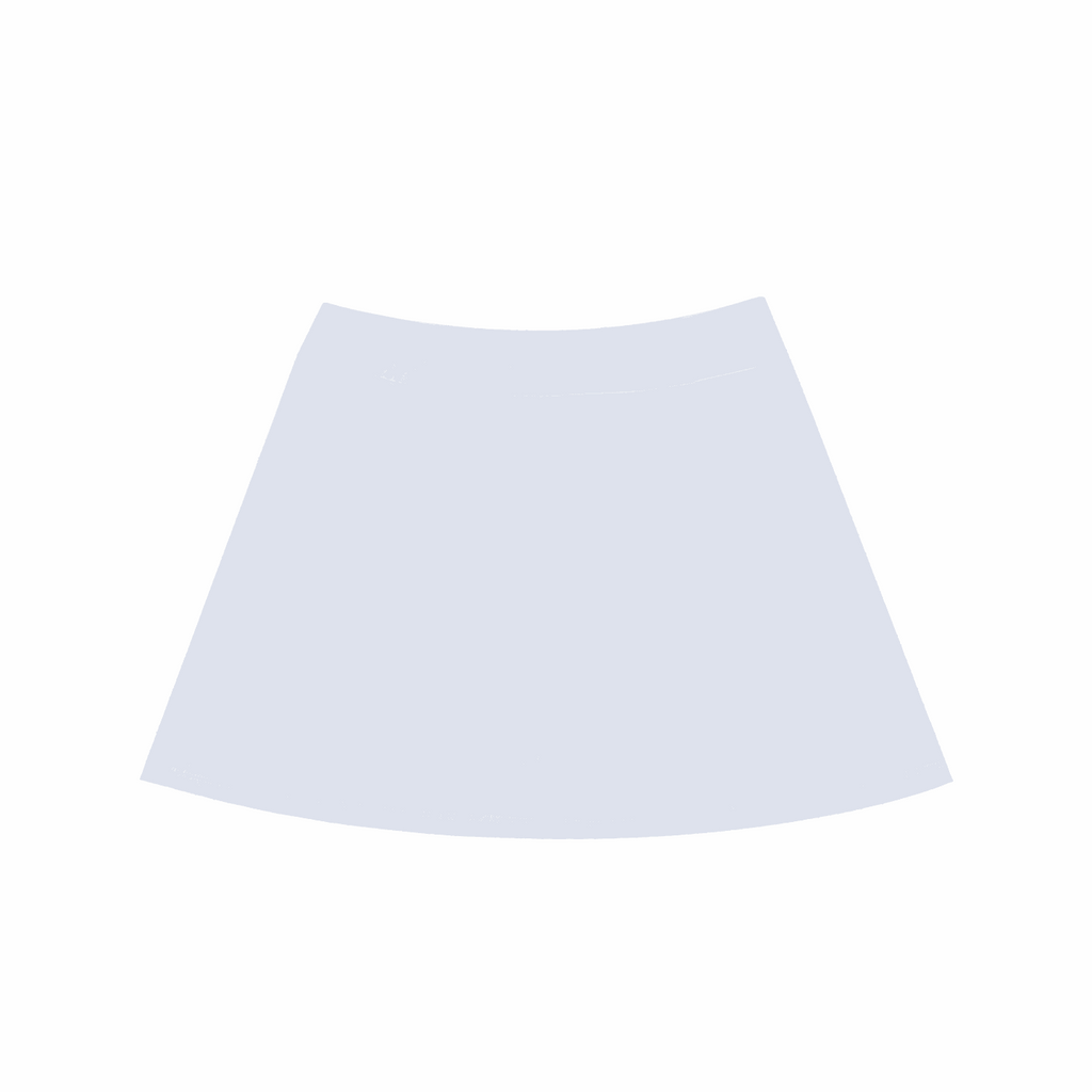 High-Waist Pocketed A-Line Skirt