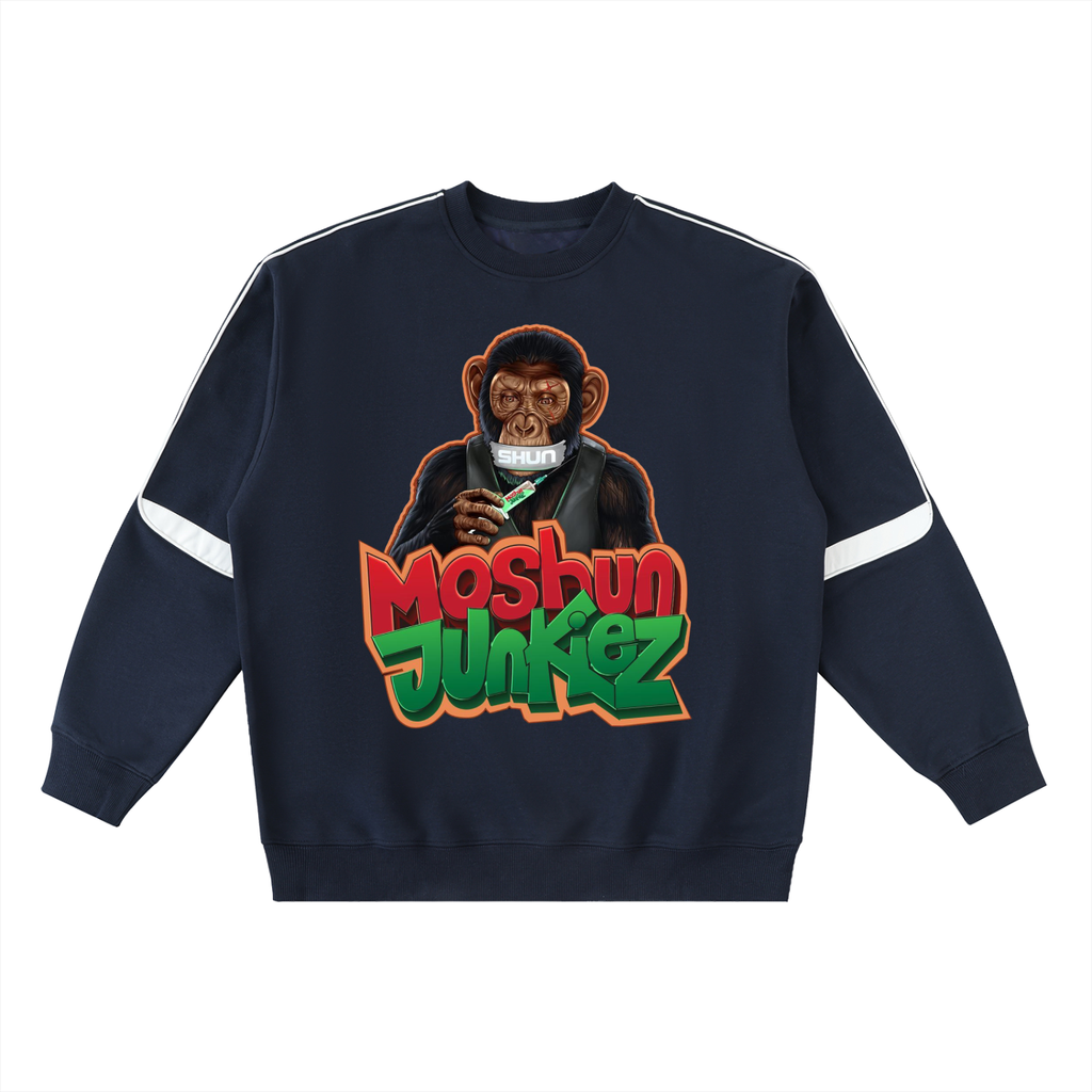 Oversized Crewneck Taped Sweatshirt