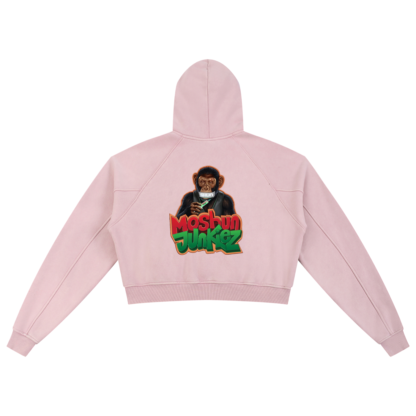 Snow Washed Cropped Hoodie